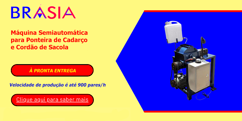 Máquina Semiautomática para Ponteira de Cadarço e Cordão de Sacola -  A BRÁSIA, fundada em 2008, conta com sócios com mais de 30 anos de experiê...Saiba mais.