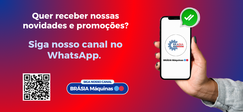 Siga nosso canal no WhatsApp -  A BRÁSIA, fundada em 2008, conta com sócios com mais de 30 anos de experiência. A empresa comercializa máquinas ...Saiba mais.